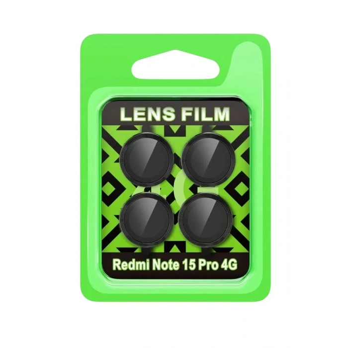 Mey İthalat®   Redmi Note 15 Pro 4G Raze Metal Kamera Lens - Siyah