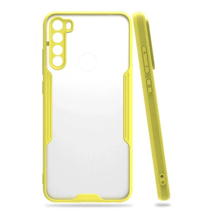 Mey İthalat®   Redmi Note 8 Kılıf Platin Silikon - Sarı