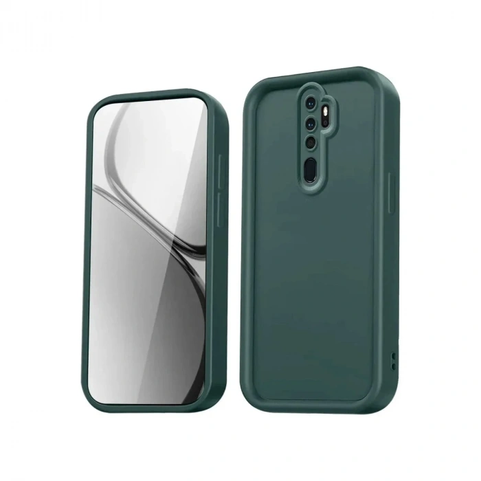 Mey İthalat®   Redmi Note 8 Pro Kılıf Viera Silikon - Koyu Yeşil