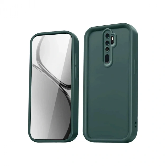 Mey İthalat®   Redmi Note 8 Pro Kılıf Viera Silikon - Koyu Yeşil