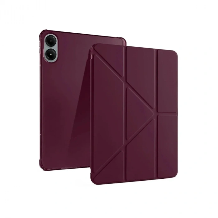 Mey İthalat®   Redmi Pad Pro 12.1 Kılıf Kalemlikli Mars Tablet Kılıfı - Mürdüm