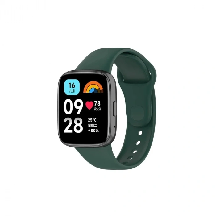 Mey İthalat®   Redmi Watch 3 Active Klasik Kordon - Haki Yeşil