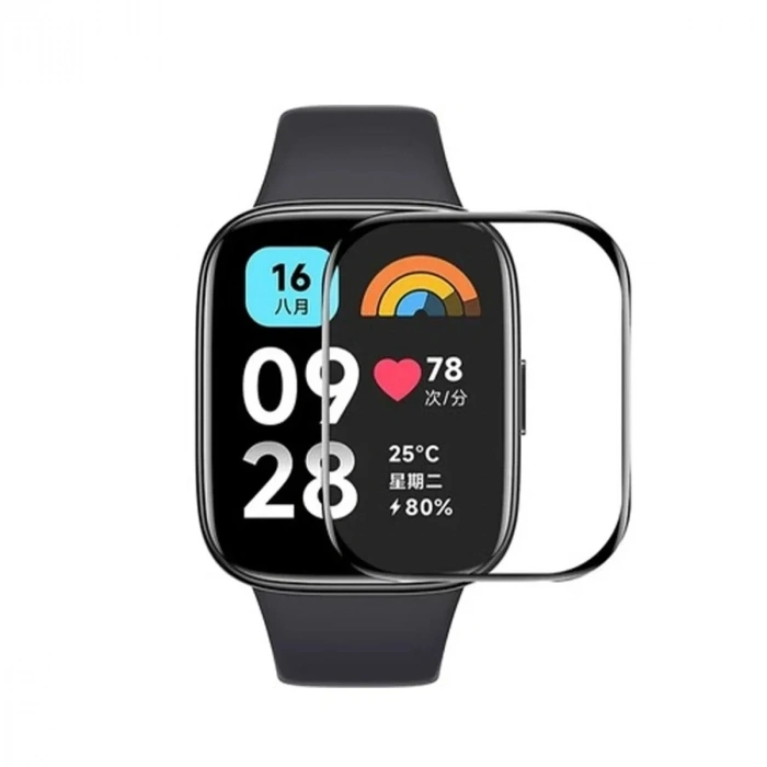 Mey İthalat®   Redmi Watch 3 Active Polymer Nano Ekran Koruyucu - Şeffaf