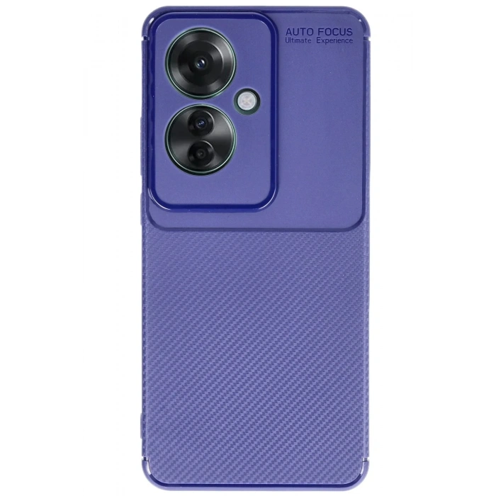 Mey İthalat®   Reno 11F Kılıf Auto Focus Karbon Kapak - Lacivert