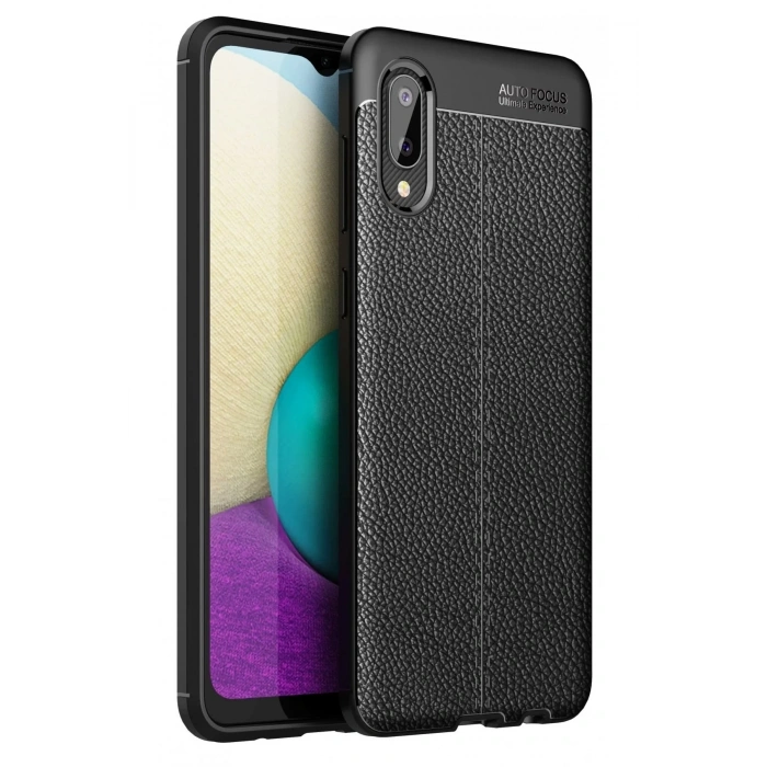 Mey İthalat®  Samsung Galaxy A02 Kılıf Auto Focus Kapak - Siyah