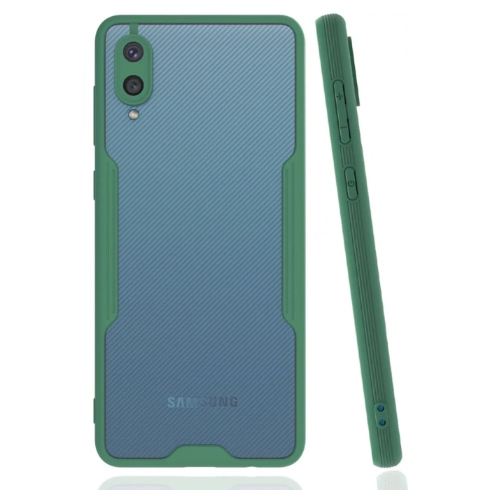 Mey İthalat®  Samsung Galaxy A02 Kılıf Platin Silikon - Yeşil