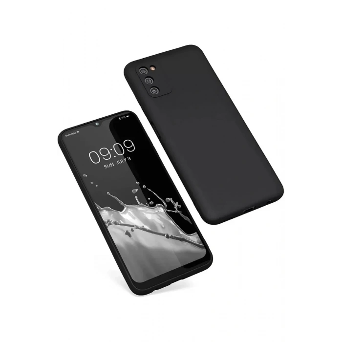 Mey İthalat®  Samsung Galaxy A03S Kılıf First Silikon - Siyah