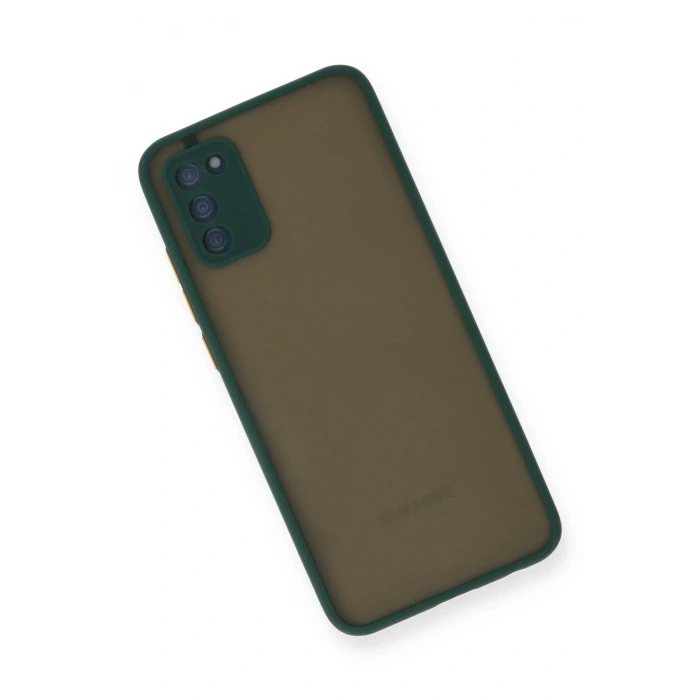 Mey İthalat®  Samsung Galaxy A03S Kılıf Montreal Silikon Kapak - Yeşil