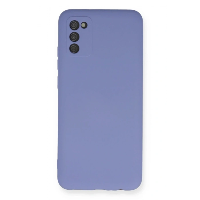 Mey İthalat®  Samsung Galaxy A03S Kılıf Nano içi Kadife Silikon - Lila