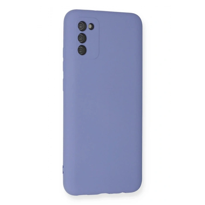 Mey İthalat®  Samsung Galaxy A03S Kılıf Nano içi Kadife Silikon - Lila