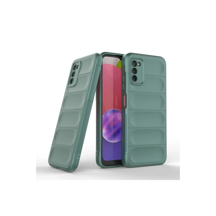 Mey İthalat®  Samsung Galaxy A03S Kılıf Optimum Silikon - Koyu Yeşil