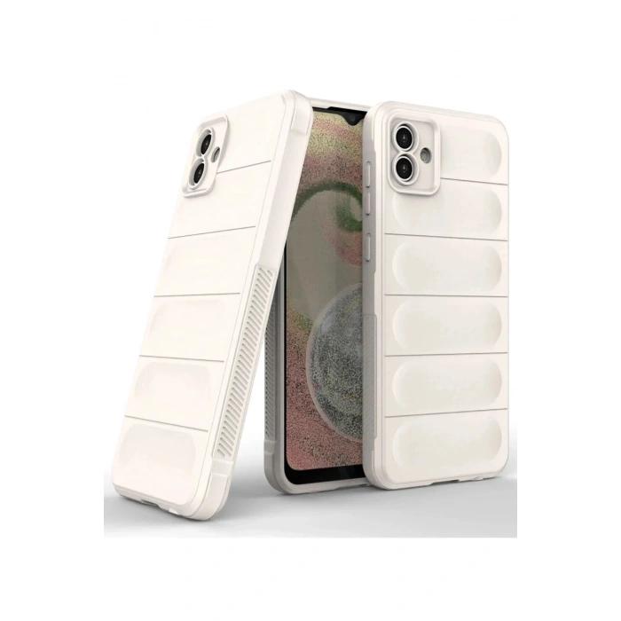 Mey İthalat®  Samsung Galaxy A04 Kılıf Optimum Silikon - Krem