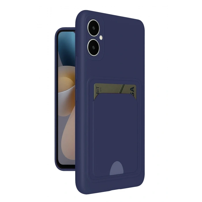 Mey İthalat®  Samsung Galaxy A05 Kelvin Kartvizitli Silikon - Lacivert