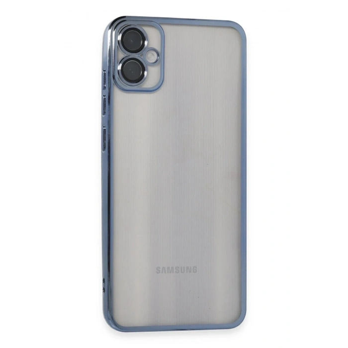 Mey İthalat®  Samsung Galaxy A05 Kılıf  Lensli Silikon - Lacivert