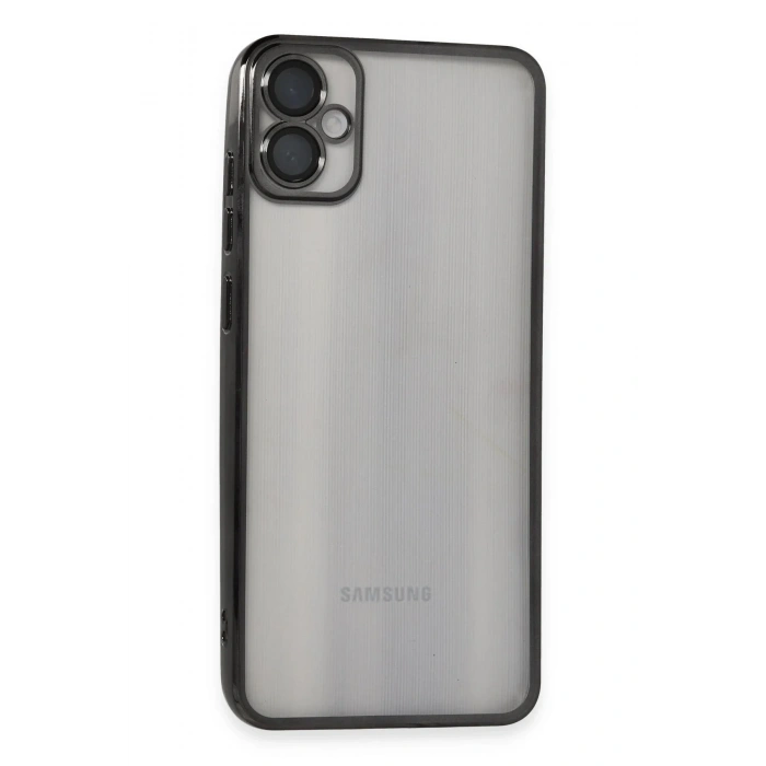 Mey İthalat®  Samsung Galaxy A05 Kılıf  Lensli Silikon - Siyah