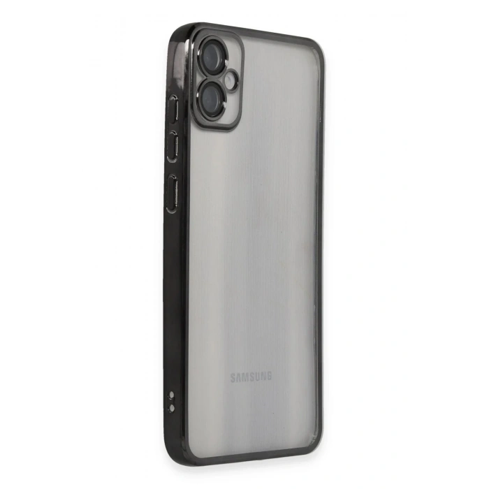 Mey İthalat®  Samsung Galaxy A05 Kılıf  Lensli Silikon - Siyah