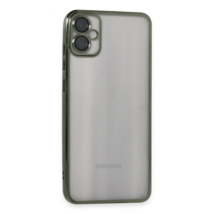Mey İthalat®  Samsung Galaxy A05 Kılıf  Lensli Silikon - Yeşil