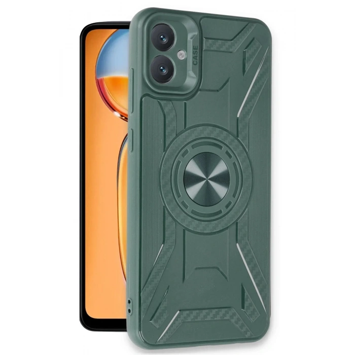 Mey İthalat®  Samsung Galaxy A05 Kılıf Lincoln Silikon - Koyu Yeşil