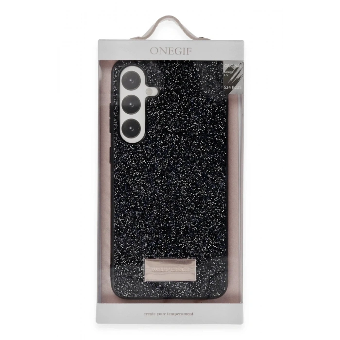 Mey İthalat®  Samsung Galaxy A05S Bright Simli Kapak - Derin Mor