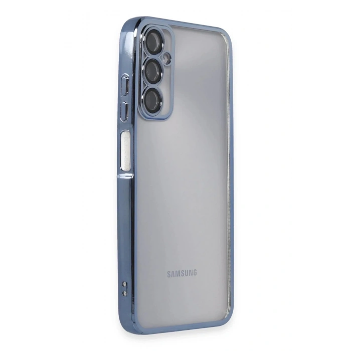 Mey İthalat®  Samsung Galaxy A05S Kılıf  Lensli Silikon - Açık Mavi