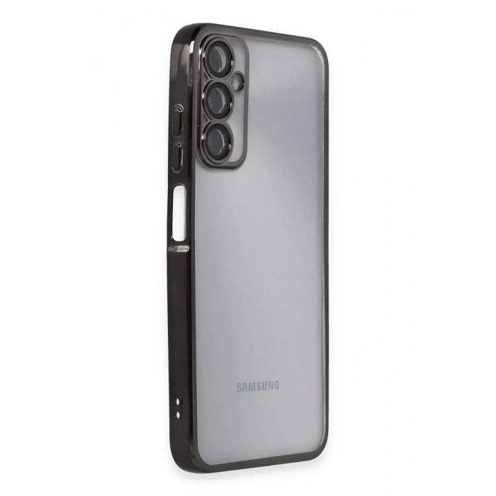 Mey İthalat®  Samsung Galaxy A05S Kılıf  Lensli Silikon - Siyah