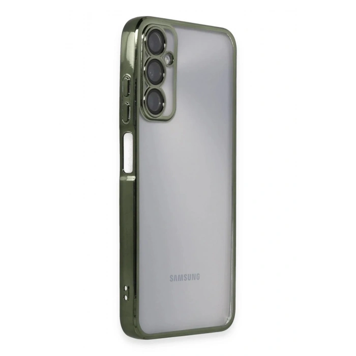 Mey İthalat®  Samsung Galaxy A05S Kılıf  Lensli Silikon - Yeşil