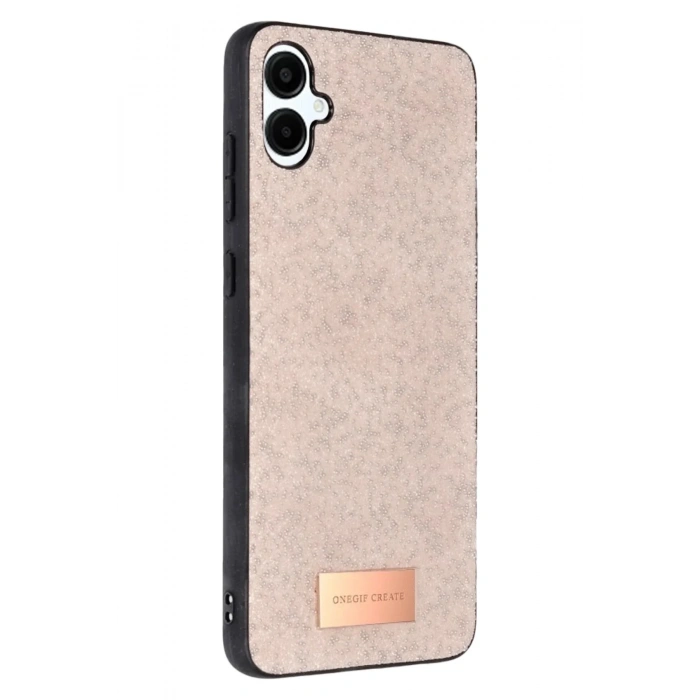 Mey İthalat®  Samsung Galaxy A06 Bright Simli Kapak - Pembe