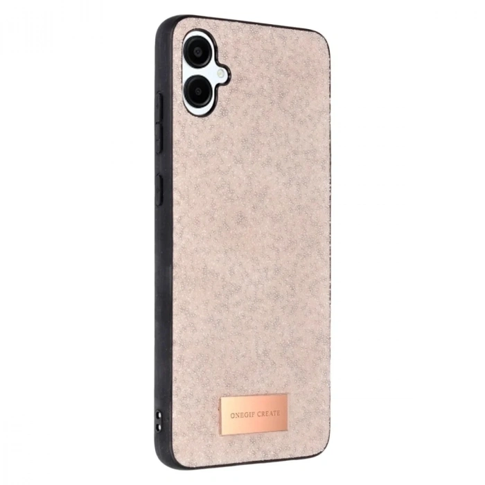 Mey İthalat®  Samsung Galaxy A06 Bright Simli Kapak - Pembe