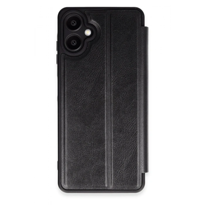 Mey İthalat®  Samsung Galaxy A06 Kılıf Flip Cover - Siyah
