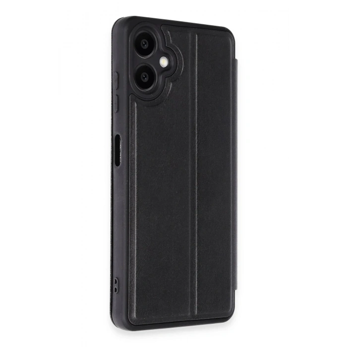 Mey İthalat®  Samsung Galaxy A06 Kılıf Flip Cover - Siyah