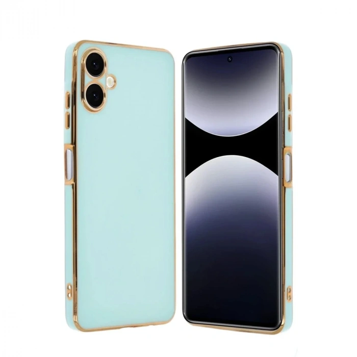 Mey İthalat®  Samsung Galaxy A06 Kılıf Volet Silikon - Açık Yeşil
