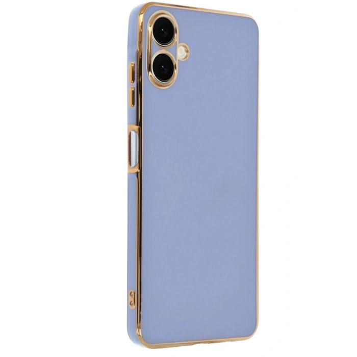 Mey İthalat®  Samsung Galaxy A06 Kılıf Volet Silikon - Mavi