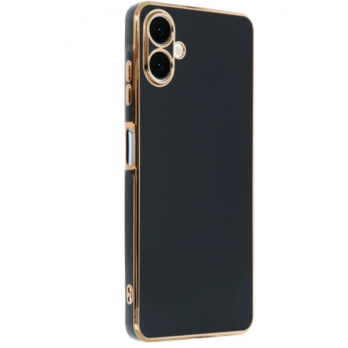 Mey İthalat®  Samsung Galaxy A06 Kılıf Volet Silikon - Siyah