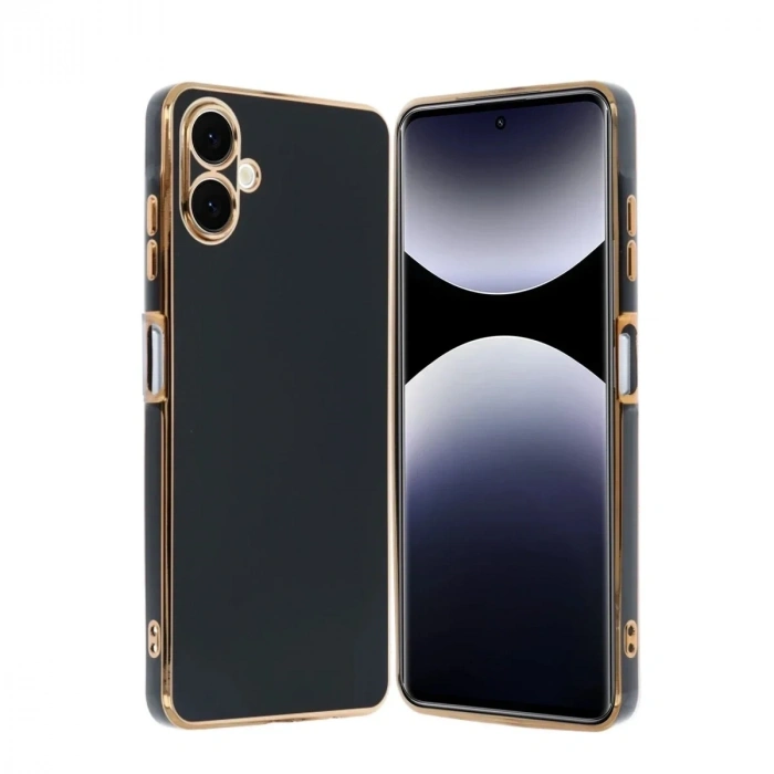Mey İthalat®  Samsung Galaxy A06 Kılıf Volet Silikon - Siyah