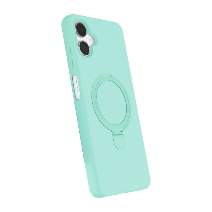 Mey İthalat®  Samsung Galaxy A06 Regal Magsafe Standlı Kapak - Su Yeşili