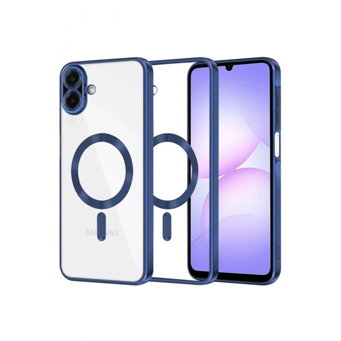 Mey İthalat®  Samsung Galaxy A07 4G Kross Magneticsafe Kapak - Lacivert