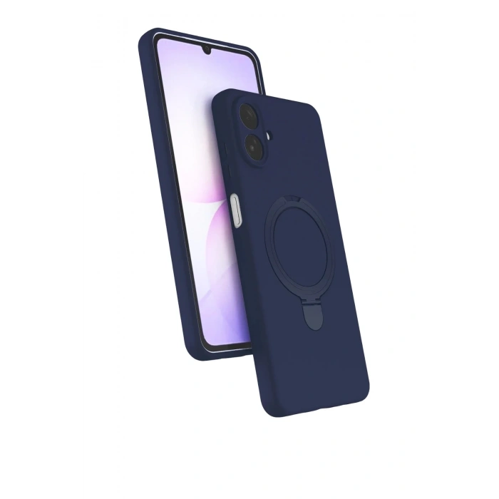 Mey İthalat®  Samsung Galaxy A07 4G Regal Magsafe Standlı Kapak - Lacivert
