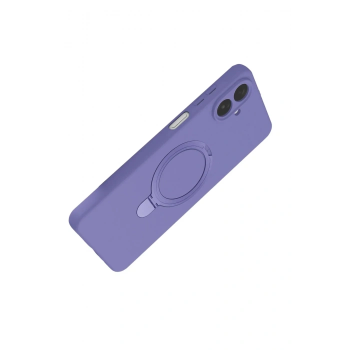 Mey İthalat®  Samsung Galaxy A07 4G Regal Magsafe Standlı Kapak - Lila