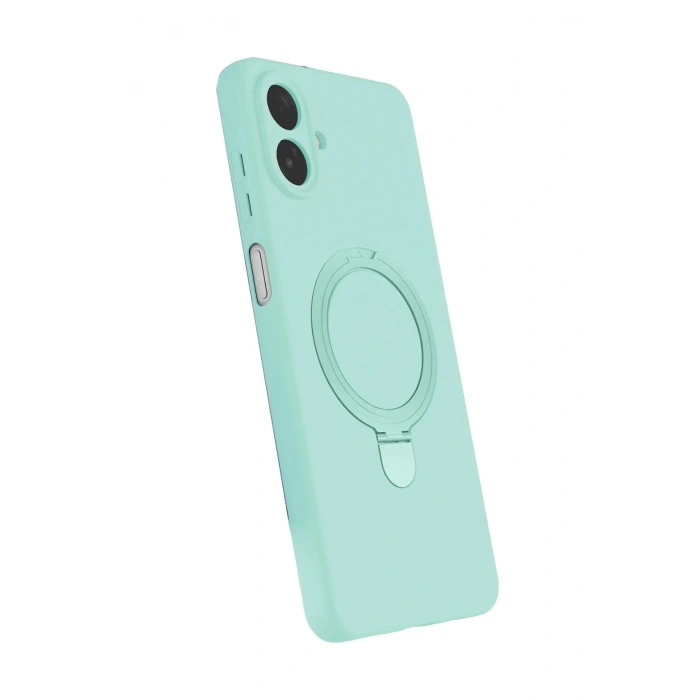 Mey İthalat®  Samsung Galaxy A07 4G Regal Magsafe Standlı Kapak - Su Yeşili