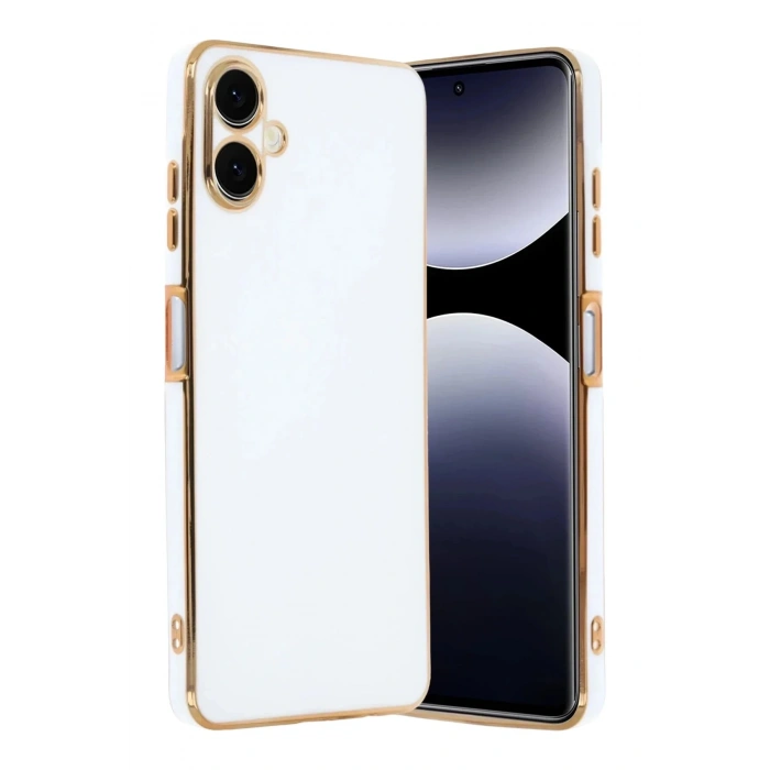 Mey İthalat®  Samsung Galaxy A07 4G Volet Silikon - Beyaz