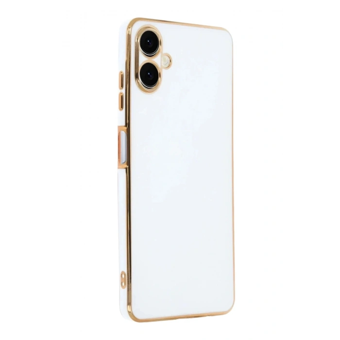 Mey İthalat®  Samsung Galaxy A07 4G Volet Silikon - Beyaz