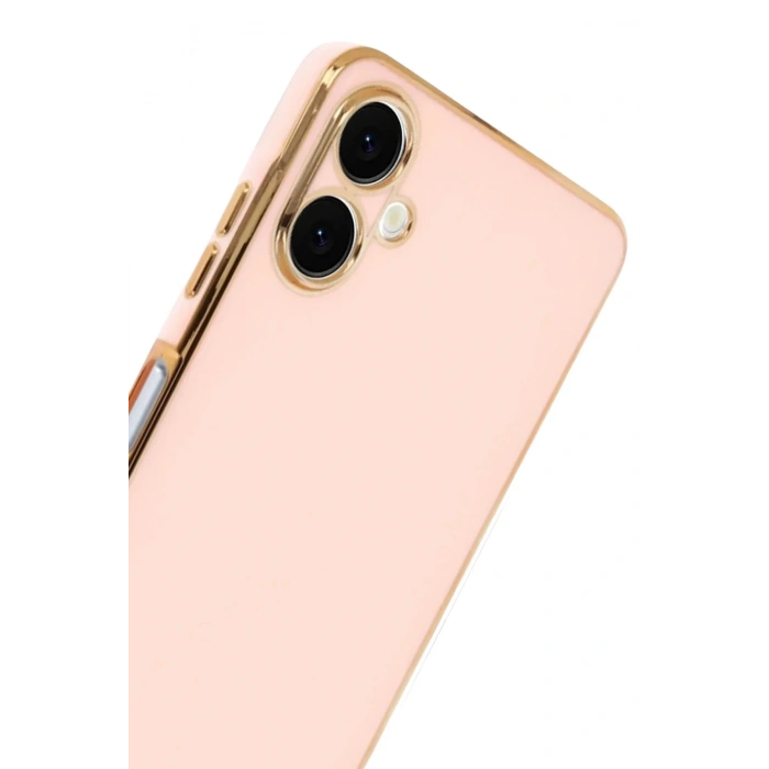 Mey İthalat®  Samsung Galaxy A07 4G Volet Silikon - Pembe