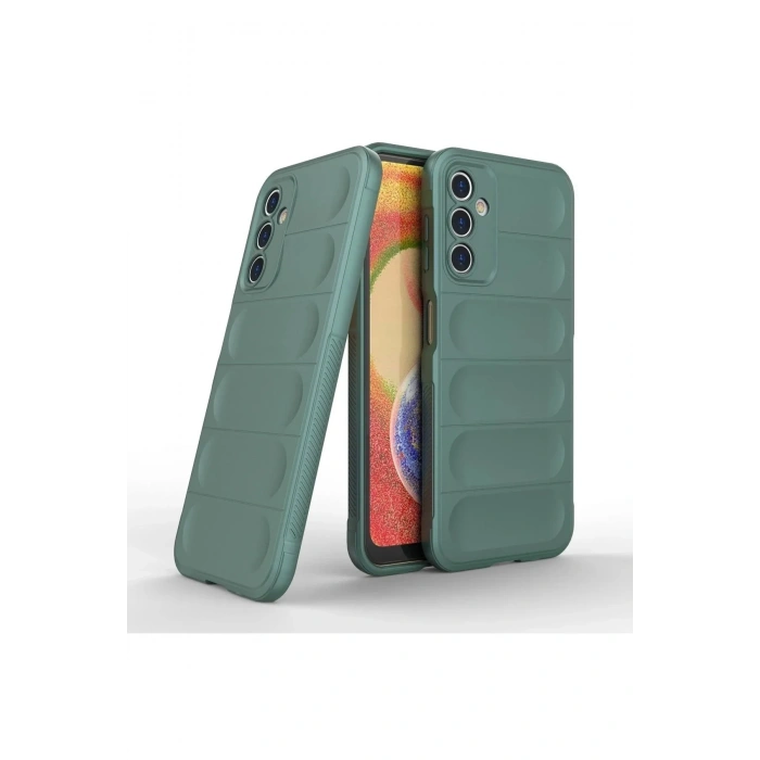 Mey İthalat®  Samsung Galaxy A14 4G Kılıf Optimum Silikon - Koyu Yeşil