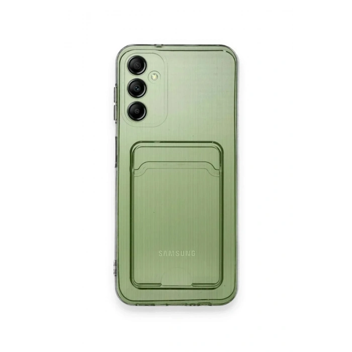 Mey İthalat®  Samsung Galaxy A15 4G Kılıf Kart Şeffaf Silikon - Şeffaf