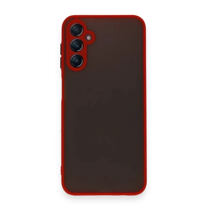 Mey İthalat®  Samsung Galaxy A15 4G Kılıf Montreal Silikon Kapak - Kırmızı