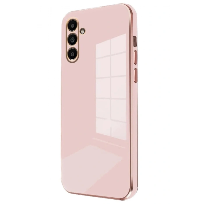 Mey İthalat®  Samsung Galaxy A15 4G Kılıf Volet Silikon - Pembe