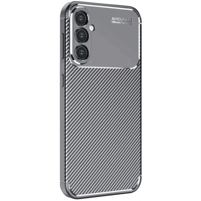 Mey İthalat®  Samsung Galaxy A16 5G Kılıf Auto Focus Karbon Kapak - Gri