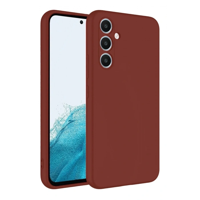 Mey İthalat®  Samsung Galaxy A16 5G Kılıf First Silikon - Bordo