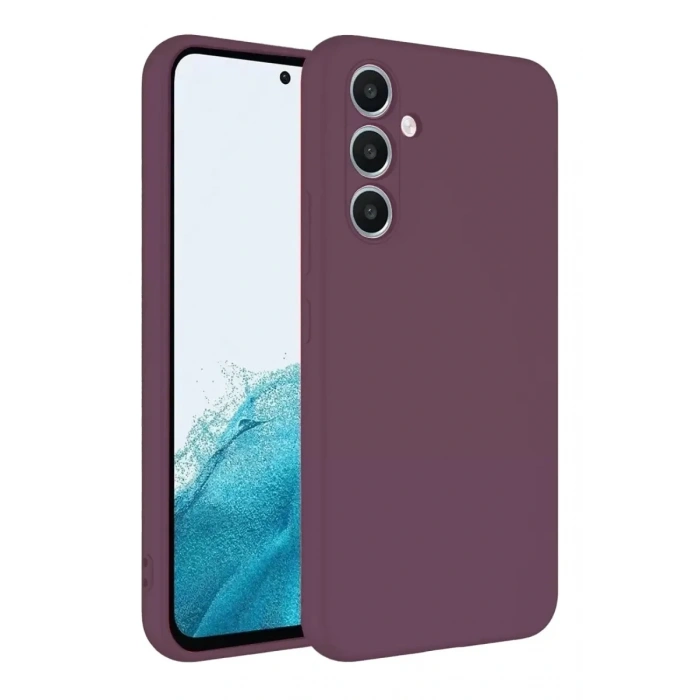 Mey İthalat®  Samsung Galaxy A16 5G Kılıf First Silikon - Mürdüm