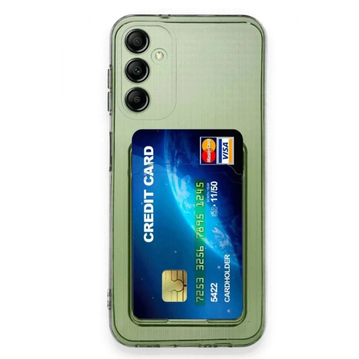 Mey İthalat®  Samsung Galaxy A16 5G Kılıf Kart Şeffaf Silikon - Şeffaf